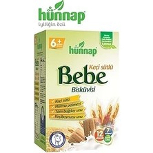 Nacario Hünnap-Hunnap Bebe Bisküvisi Keçi Sütlü 400 gr x 12 Adet