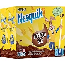 Nacario Nesquik Kakaolu Süt 6'lı Paket (6 x 180 Ml)