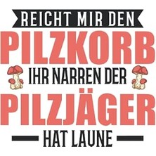 Nacario Pilzsammler Notizbuch: Reicht Mir Den Pilzkorb Pilze Pilzjäger / 6x9 Zoll / 120 Karierte Seiten (Ge