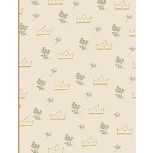 Nacario Sketchbook: Dainty Flower And Princess Crown Drawing Pad For Little Girl: Blank Drawing Not