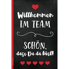 Nacario Schön Dass Du Da Bist: Willkommen Im Team Geschenk Ein Schönes Notizbuch A5 Liniert Für Notizen Zum