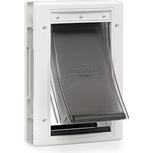 Nacario Petsafe Kediler Köpekler Için Aşırı Hava Pet Kapı - Eklenen Yalıtım Için 3-Flaps - Küçük Evcil H