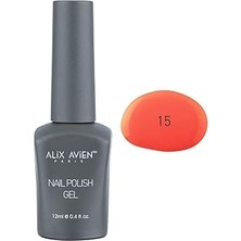 Nacario Alix Avien Uv Kalıcı Mercan Jel Oje 15 - Gel Polish - 12 ml