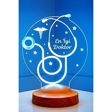 Nacario 3D Doktor Hediyesi Stetoskop 3 Boyutlu LED Lamba