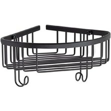 Nacario System Banyo Duş Raf Sistemi Siyah Renk 127X196X250 mm
