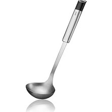 Nacario Gefu Ladle Primeline, L 33,5 Cm, B 9 Cm, Gümüş/siyah