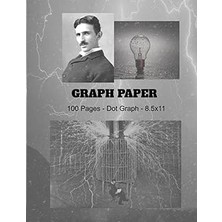 Nacario Independently Published Graph Paper: Nikola Tesla - Dot Graph - 8.5X11