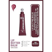 Nacario Lip Butter Balm No: 08 Mulberry - Nemlendirici Parlatıcı Dudak Balmı