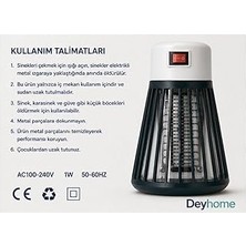Nacario Ltx-01 Elektrikli Sinek Böcek Öldürücü Lamba, Priz Tipi, Iç Mekan, 1W, AC100-240V