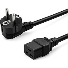 Nacario Primex PX-SRV15 2 Metre 3x1.5mm C19 Ups Server Power Kablo, Full Bakır C19 Schuko Güç Kablosu, 16A