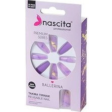 Nacario 24'lü Ballerina Renkli Takma Tırnak - 189
