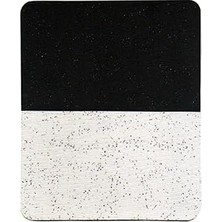 Nacario Usin Kum Desen Kaymaz Taban Optik Bilgisayar Notebook Bordo Mouse Pad Mousepad (Si̇yah Beyaz)