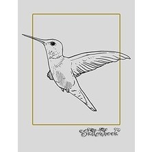 Nacario Sketchbook: Bird Sketch, Large 8.5" x 11", 110 Pages, Perfect For Everyone, Crayons, Pencils, Drawi