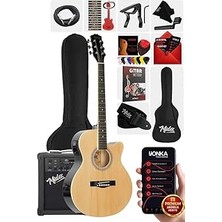 Nacario XC-300XNT-AMP Profesyonel Amfi̇li̇ Elektro Akustik Gitar