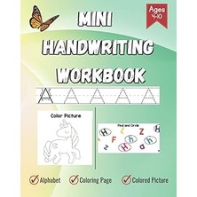 Nacario Independently Published Mini Handwriting Workbook (5.5ın x 7.5ın) For Ages 4-10: Colored Pictures,