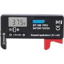 Nacario Sanec BT-168 Ekranlı Pil Voltaj Kapasite Test 1.2V-4.8V 9V