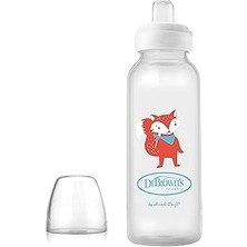 Nacario Dr. Brown's 8 OZ/250 ml Pp Dar Ağız + Sippy Biberon Bardak, Tilki, Tekli Paket