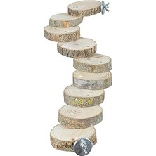 Nacario X-Perk Kuş Merdiveni Tünek Tavşan Gine Domuzu Hamster Merdiveni Oyun Parkuru 9 Basamak