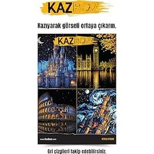 Nacario Kazboz Kazıma Sanatı Seti, Kale Tarihi Yapılar Temalı, 20X28.5 Cm, 4 Farklı Tasarım