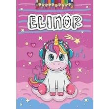Nacario Independently Published Elinor: Livre De Coloriage Personnalisé Pour Elinor | Licorne | Cadeau D'an