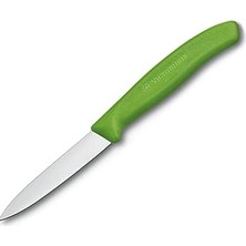 Nacario Victorinox Vt 6.7606.L114 Swiss Yeşil Sivri Uçlu Soyma Bıçağı 8 cm