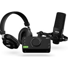 Nacario Audient Evo Start Recording Bundle (Evo 4 Ses Kartı, Sr1 Geniş Diyaframlı Kondenser Mikrofon, SR200