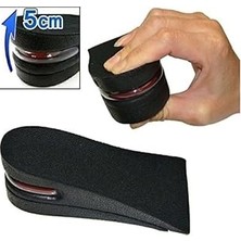 Nacario 5 cm Hava Yastıklı Boy Uzatıcı Tabanlık Siyah