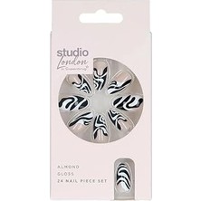 Nacario Superdrug Studio Takma Tırnak Siyah Beyaz Beyaz