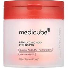 Nacario Medicube Kırmızı Süksinik Asit Soyma Pedleri 155G