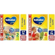 Nacario Bebelac 2 Devam Sütü 800 G 6-9 Ay Bebelac 4 Çocuk Devam Sütü, 800GR, 1 Yaş+