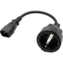 Nacario Primex PX-C14-05 0.50 Metre 3X1MM Ups Psu Schuko Çevirici Kablo, Iec C14 Erkek To Schuko Dişi Ups P
