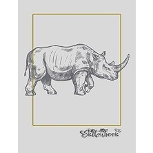 Nacario Sketchbook: African Wildlife Sketch, Large 8.5" x 11", 110 Pages, Perfect For Everyone, Crayons, Pe