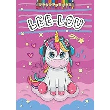Nacario Independently Published Lee-Lou: Livre De Coloriage Personnalisé Pour Lee-Lou | Licorne | Cadeau D'
