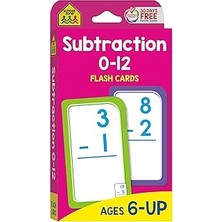Nacario Subtraction 0-12 Flash Cards