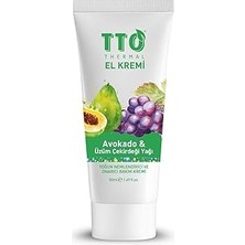 Nacario Tto Avokado & Üzüm Çekirdeği Yağlı El Kremi – Besleyici Yumuşatıcı Bakım 50 ml
