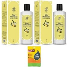 Nacario Rebul Sweet Lemon Kolonya, 2X250ML, Koroplast Mikrofiber Bez Hediyeli