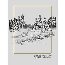 Nacario Sketchbook: River Scene, Large 8.5" x 11", 110 Pages, Perfect For Everyone, Crayons, Pencils, Drawi