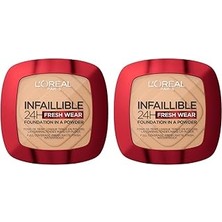 Nacario L'oreal Paris Infaillible 24H Fresh Wear Pudra Fondöten 220 Sand (2 Paketi)