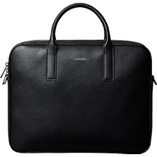 Nacario Logolu Laptop Çantası, Standart, LV04D3157GUB1, Siyah, Erkek