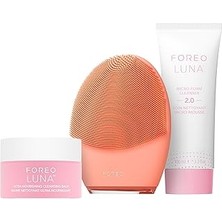 Nacario Foreo Clean Balance Luna 4 Paket - Karma Ciltler Için Yüz Temizleme Fırçası Masaj Aleti + Luna M