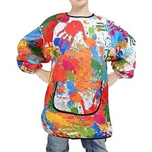 Nacario Aputue Çocuk Çizim Önlüğü, 100-120CM Boy Çocuklar Için, Su Geçirmez Sanat Önlüğü, Tek Cep Tasarımı,