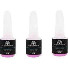 Nacario Fontenay Global Nail Gel Glue From Global 10 Gram 3'lü Set Beyaz