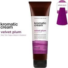Nacario Nook Kromatic Cream Velvet Plum Saç Maskesi, 150ML, Vegan Silikonsuz, Mor Ton Yoğunlaştırıcı