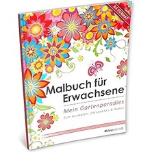 Nacario Malbuch Für Erwachsene: Mein Gartenparadies (Kleestern®, A4 Format, 40+ Motive): Volume 9 (A4 Malbu