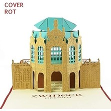 Nacario Wunderkarte Dresdner Zwinger Rot: 3d, Klappkarte, Midi-Format