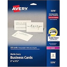 Nacario Avery 5376 Rotary & Kartvizit – Kartvizitler (88,9 Mm, 50,8 Mm, 25 Yaprak, 250 Adet (S))