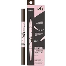 Nacario Miniso Minimalist Serisi Çift Taraflı Eyeliner (01 Siyah), 2017454212109
