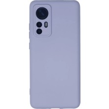 Aslanoğlu Store Xiaomi Mi 12 Kılıf Nano Içi Kadife Silikon - Lila