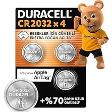 Nacario Cr 2032 Lityum Düğme Pil (4’lü Paket) 3V, (CR2032)
