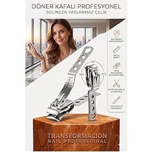 Nacario Transformacion Tırnak Makası 360 Derece Döner Başlıklı Profesyonel Solingen - Ergonomik Tasarım Sol